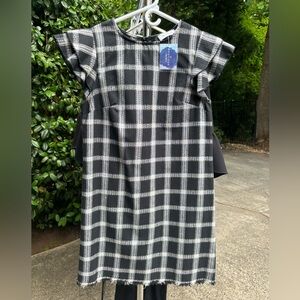 Ces Femme Black and White Plaid Dress